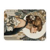 Jugendstilfrau Magnet (Horizontal)