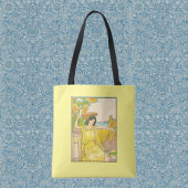 Jugendstilfrau mit Sonnenblumen Tasche