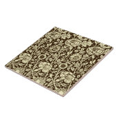 Jugendstilgarni Damask, Braun und Creme Fliese (Seite)