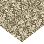 Jugendstilgarni Damask, Braun und Creme Kurzer Tischläufer (Ecke)