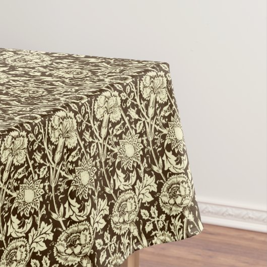 Jugendstilgarni Damask, Braun und Creme Tischdecke (Beispiel)