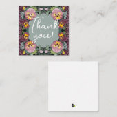 Jugendstilgarten Stiefmütterchen Nostalgisch Mitteilungskarte (Vorne/Hinten)