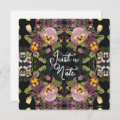 Jugendstilgarten Stiefmütterchen Vintage Flachbild (Vorne/Hinten)