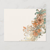 Jugendstilhochzeit Begleitkarte (Rückseite)