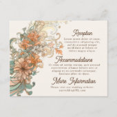 Jugendstilhochzeit Begleitkarte (Vorderseite)