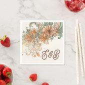 Jugendstilhochzeit Serviette (Beispiel)