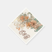 Jugendstilhochzeit Serviette (Ecke)