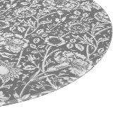 Jugendstilkarnation Damask, grau/grau Schneidebrett (Ecke)