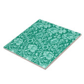 Jugendstilkarnation Damask, Türkis Fliese (Seite)