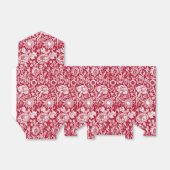 Jugendstilkarnation Damaskus, Rot und Weiß Geschenkschachtel (Ungefaltet)