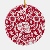 Jugendstilkarnation Damaskus, Rot und Weiß Keramik Ornament (Vorne)