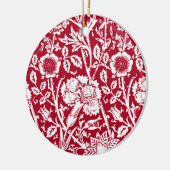 Jugendstilkarnation Damaskus, Rot und Weiß Keramik Ornament (Links)