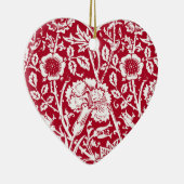 Jugendstilkarnation Damaskus, Rot und Weiß Keramikornament (Rechts)