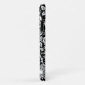 Jugendstilkarnation Damaskus, Schwarz und Weiß Case-Mate iPhone Hülle (Hinten/Rechts)