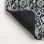Jugendstilkarnation Damaskus, Schwarz und Weiß Mousepad (Ecke)