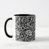 Jugendstilkarnation Damaskus, Schwarz und Weiß Tasse (Links)