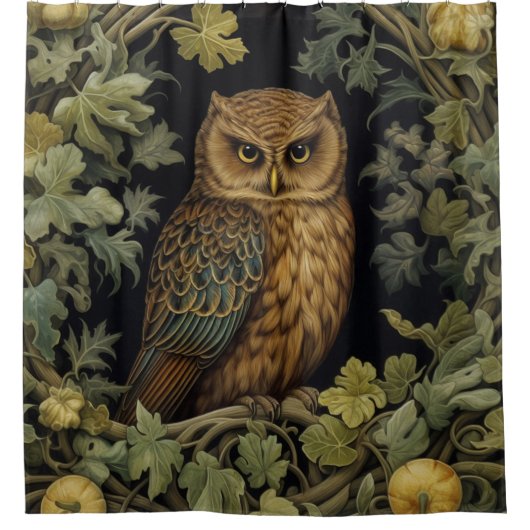 Jugendstilkauz im Wald Duschvorhang (Vorderseite)