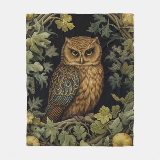 Jugendstilkauz im Wald Fleecedecke (Vorderseite)