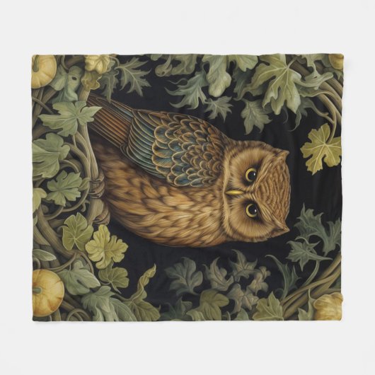 Jugendstilkauz im Wald Fleecedecke (Vorderseite (Horizontal))