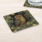 Jugendstilkauz im Wald Rechteckiger Pappuntersetzer (angewinkelt)