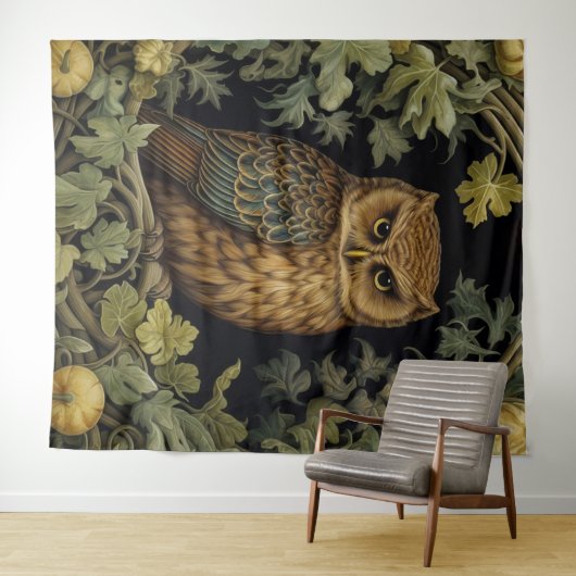 Jugendstilkauz im Wald Wandteppich (Beispiel (Horizontal))
