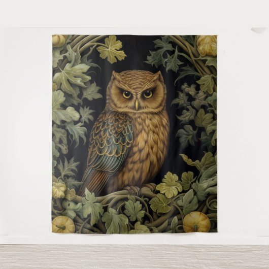 Jugendstilkauz im Wald Wandteppich (Vorderseite)