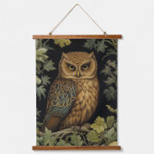 Jugendstilkauz im Wald Wandteppich Mit Holzrahmen (Vorderseite)
