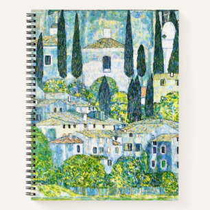 Jugendstilkirche Cassone von Gustav Klimt Notizblock