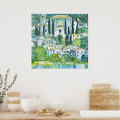 Jugendstilkirche Cassone von Gustav Klimt Poster (Küche)