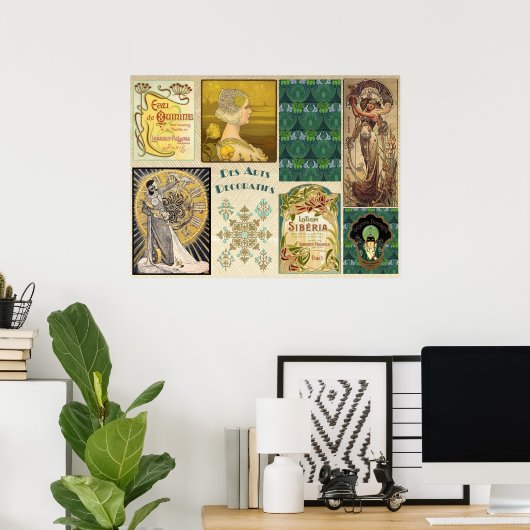 Jugendstilkollektion Poster (Heimbüro)
