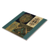 Jugendstilmuster Christopher Dresser Fliese (Seite)