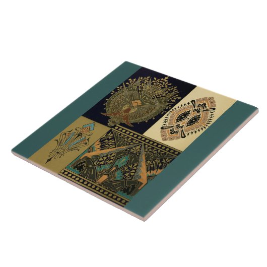 Jugendstilmuster Christopher Dresser Fliese (Seite)