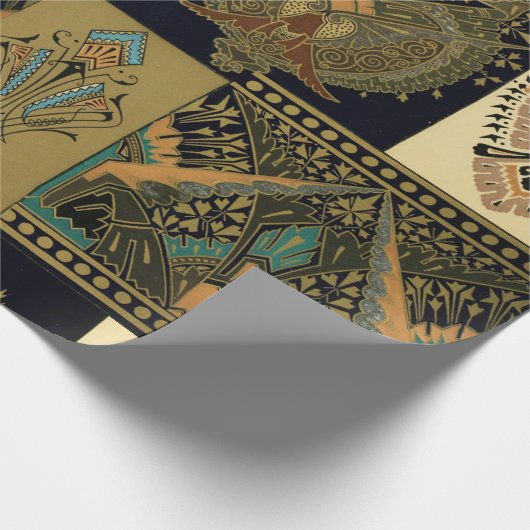 Jugendstilmuster Christopher Dresser Geschenkpapier (Ecke)