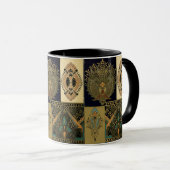 Jugendstilmuster Christopher Dresser Tasse (VorderseiteRechts)