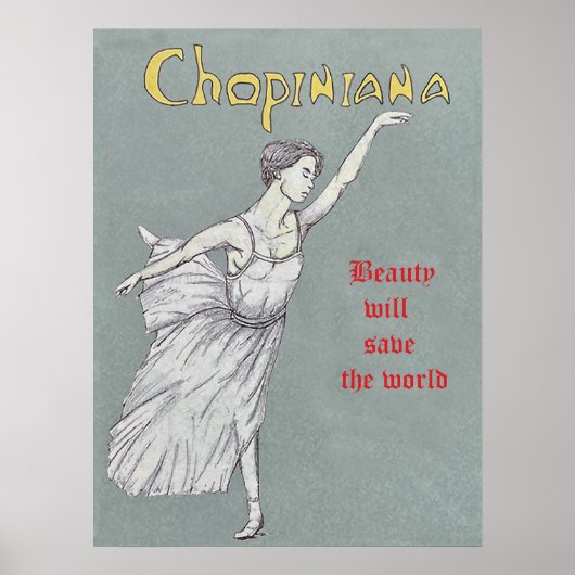 Jugendstilplakat Poster (Vorne)