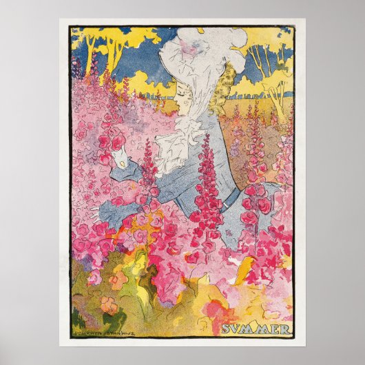 Jugendstilplakat Poster (Vorne)