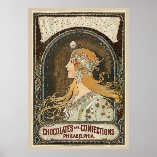 Jugendstilplakat Poster (Vorne)