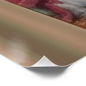 Jugendstilprinzessin und ihre Affenmalerin Poster (Ecke)