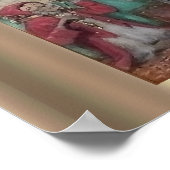 Jugendstilprinzessin und ihre Affenmalerin Poster (Ecke)