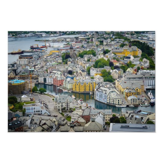 Jugendstilstadt Alesund, Foto in Norwegen (Vorne)