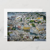 Jugendstilstadt Alesund, Norwegen Text Postkarte (Vorne/Hinten)