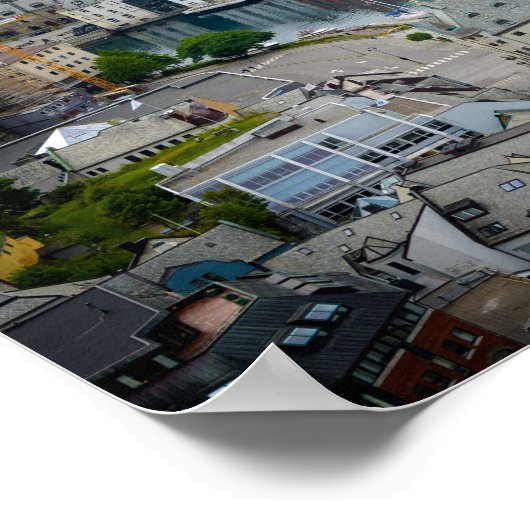 Jugendstilstadt Alesund, Norwegisches Poster (Ecke)