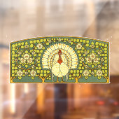 Jugendstiltruhe Fensteraufkleber (Blatt 2)