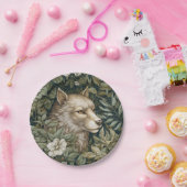 Jugendwolf in den Blätter Pappteller (Party)