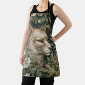 Jugendwolf in den Blätter Schürze (InSitu)