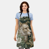 Jugendwolf in den Blätter Schürze (Getragen)