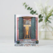 Jugenstil Door Feiertagspostkarte (Stehend Vorderseite)