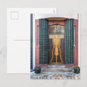 Jugenstil Door Feiertagspostkarte (Vorne/Hinten)