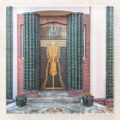 Jugenstil Door Glasuntersetzer (Vorderseite)