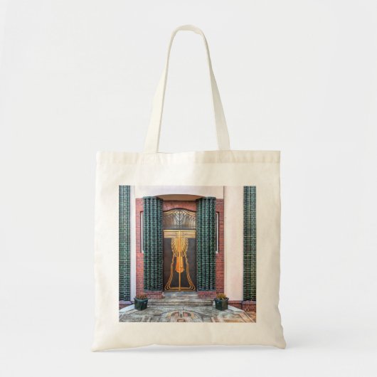 Jugenstil Door Tote Bag Tragetasche (Vorne)
